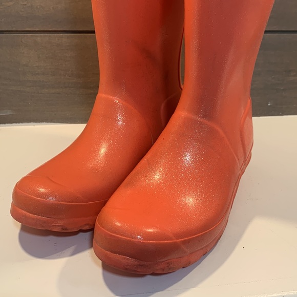 SOL!!! Hunter Boots Original Kids Starcloud Glitter Pink Size 5 Girls - Picture 3 of 8